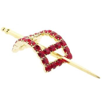 Alex and Ani - Hair Sweep - Ruby Red Hued Swarovski Crystals (1)